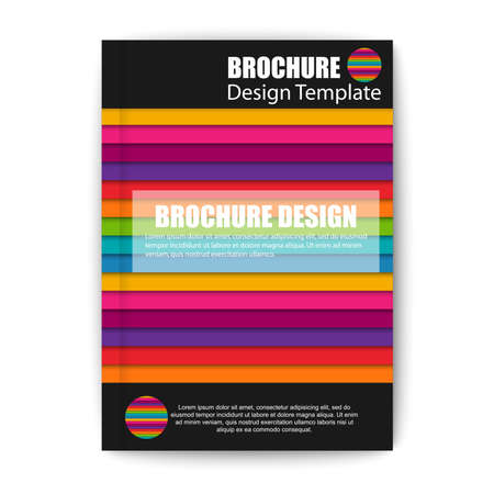 Modern abstract brochure vector design templateのイラスト素材