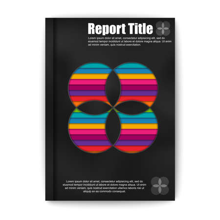 Modern abstract brochure vector design templateのイラスト素材