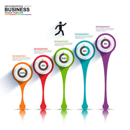 Infographics vector design templateのイラスト素材