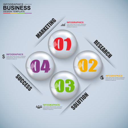 Infographic marketing vector design templateのイラスト素材