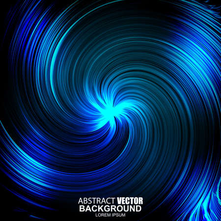 Abstract futuristic blue wavy background. Tornado effect.のイラスト素材