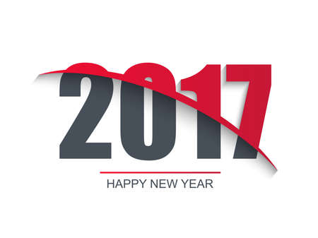 Happy New Year 2017 background. Calendar template. Greeting card.のイラスト素材