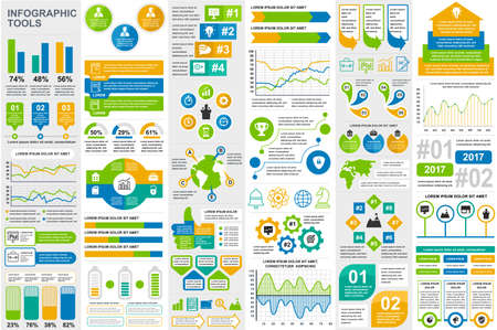 Infographic elements data visualization vector design template. Can be used for steps, options, business processes, workflow, diagram, flowchart concept, timeline, marketing icons, info graphics.のイラスト素材