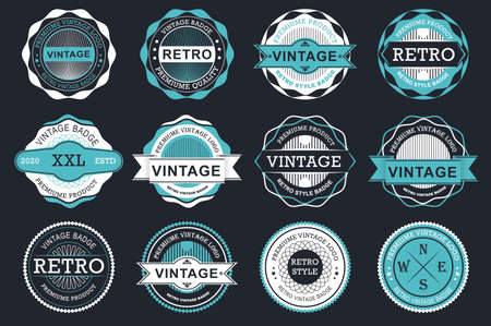 Collection sale labels. Stickers premium quality flat style for social media ads and banners, website badges, marketing, labels and stickers for online shopping templates. Vector illustration.のイラスト素材