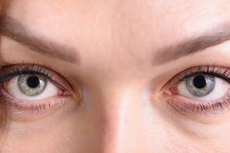 Woman's eyes close-up, shallow depth of fieldの写真素材