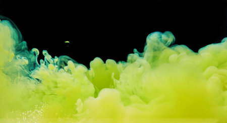 Colorful Abstract Painting Acrylic painting background texture in water creates an interesting...