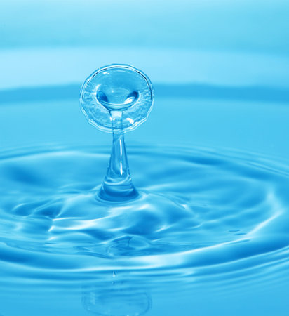 Abstract background of splash of color water, collision of colored drops, the concept art with...