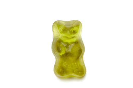 Gummy Bear Candy Isolated on White Background. Jelly Sweetsの写真素材