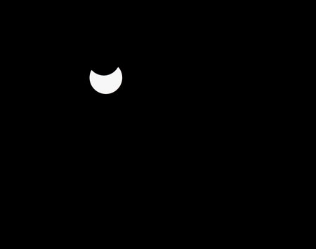 Partial solar eclipse that occurred on Tuesday, October 25 could be observed in many areas