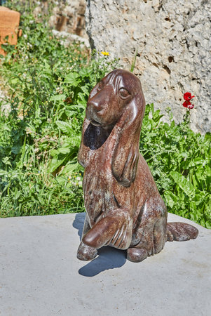 Wooden sculptures in the village of artists.のeditorial素材