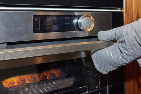A digital oven displays 170 C while baking progresses, highlighting precise control for perfectly...