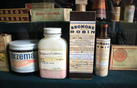 Exhibits of the pharmacy museumのeditorial素材