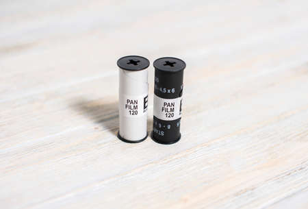 Medium format film. Retro equipmentの写真素材