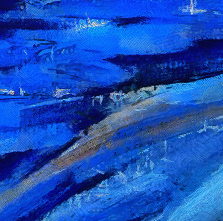 Impression color mix abstract texture art. Artistic bright background. Oil painting artwork. Modern style graphic wallpaper. Large strokes of paint. Colorful pattern for design work or wallpaper.の写真素材