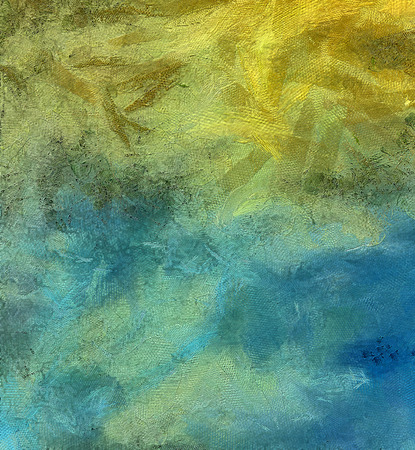 Impression color mix abstract texture art. Artistic bright background. Oil painting artwork. Modern style graphic wallpaper. Large strokes of paint. Colorful pattern for design work or wallpaper.の写真素材