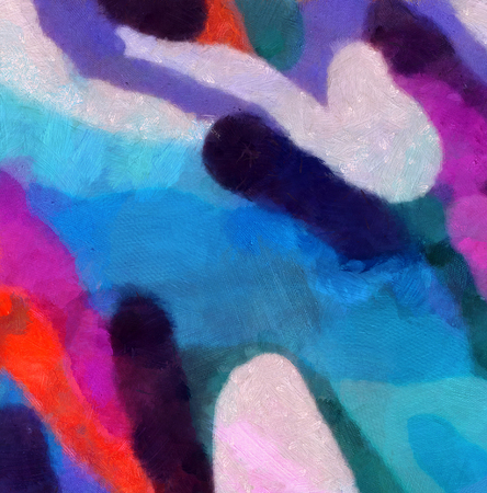 Close up oil paint abstract background. Art textured brushstrokes in macro. Part of painting. Old style artwork. Dirty watercolor texture. Modern pattern. Chaotic splashes. Multi-colors design.の写真素材