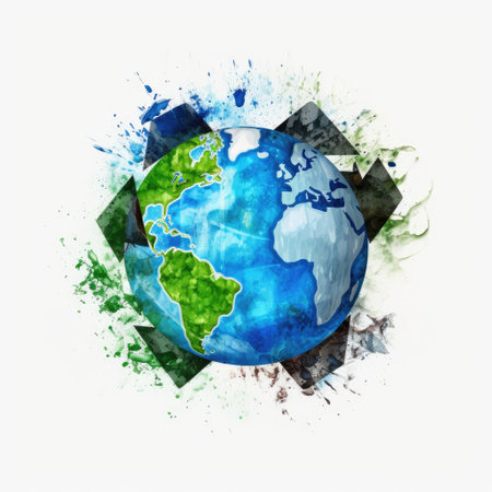 Earth. Nature. Earth in a ball. Nature in a ball. generative aiの素材