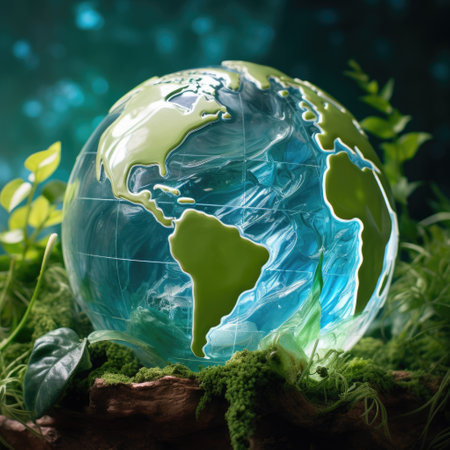 Earth. Nature. Earth in a ball. Nature in a ball. generative aiの素材