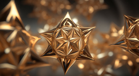 Star. The birth of a star. A golden starの素材