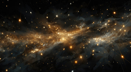 Star. The birth of a star. A golden starの素材