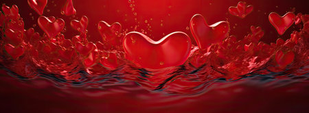 Valentines Day Heartsの素材