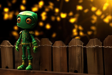 green lantern lights upの素材