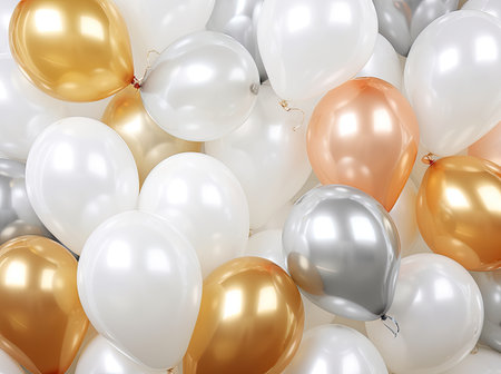 group balloons floatingの素材
