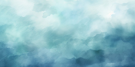 blue watercolor paintingの素材