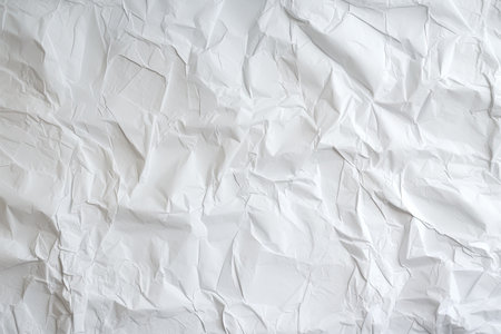 Abstract aged background - crumpled white paper texture, highly detailedの素材