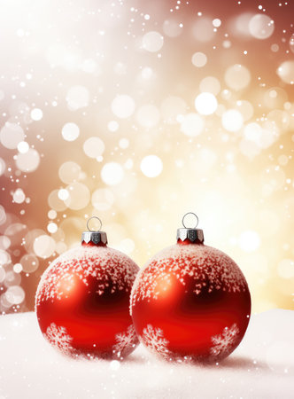 christmas balls backgroundの素材