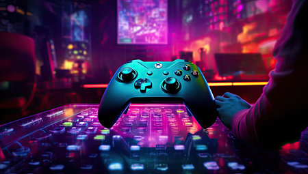 gaming controllers for consolesの素材