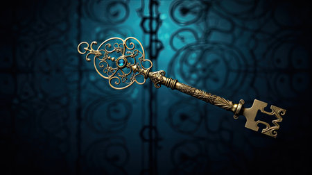 Bronze keys ornamental keys for clocks and treasure boxes with unique shapes and designsmakingの素材