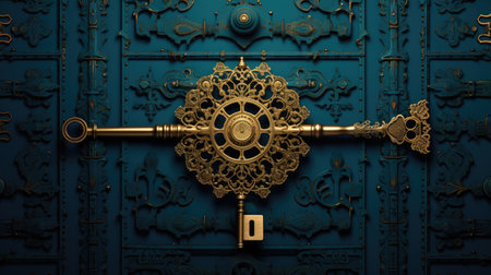 Bronze keys ornamental keys for clocks and treasure boxes with unique shapes and designsmakingの素材