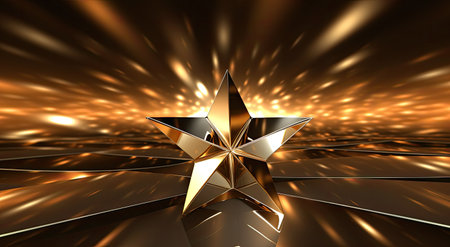 Abstract fractal background starsの素材