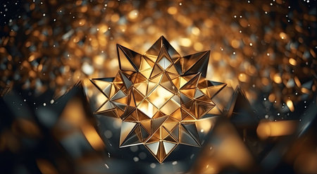 Abstract fractal background starsの素材