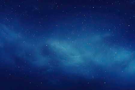 the galaxy with stars and blue milky backgroundの素材