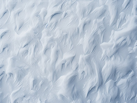 snow blanket on the groundの素材