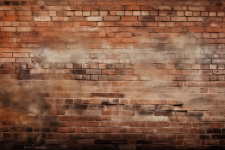 an old brick wall in a brown colorの素材