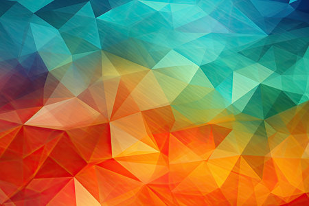 abstract colorful triangle patternの素材