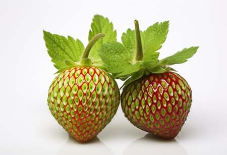 fresh strawberries sitting on topの素材
