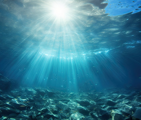ocean underwater landscape seaの素材