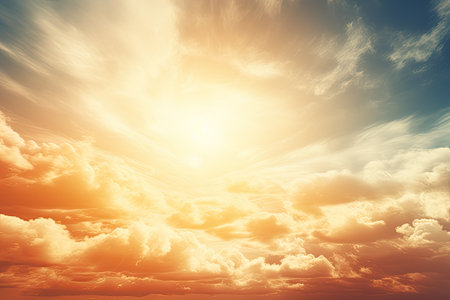 sun shining the skyの素材