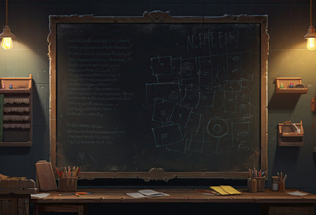 the background of the blackboardの素材