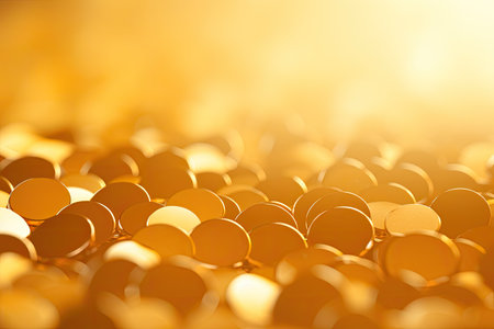 golden yellow background template and transparent spaceの素材