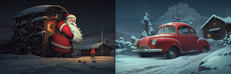 santas christmas cards screenshotsの素材