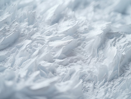 a low angle close up of snow coveredの素材