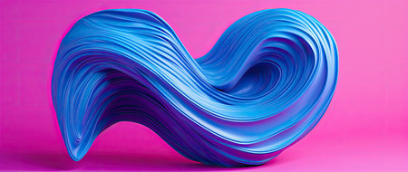 3d heart made from various colours.の素材