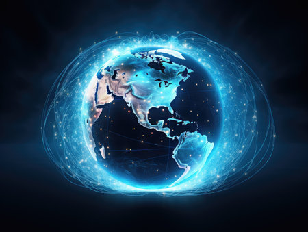 global network and network communicationの素材