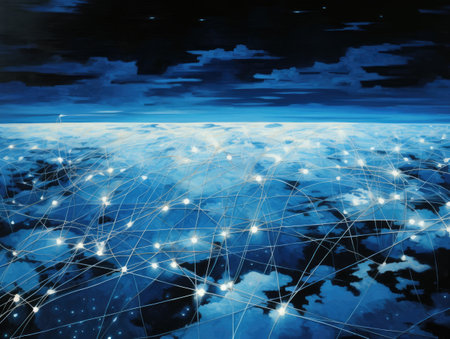 global network and network communicationの素材