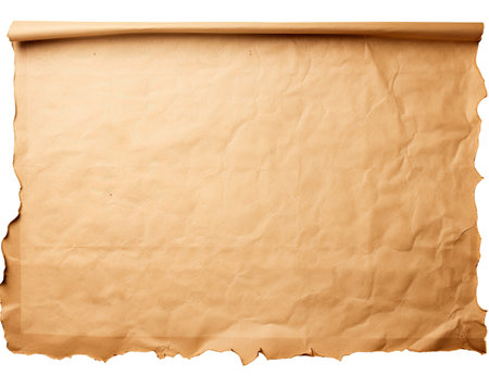 old paper on a white backgroundの素材
